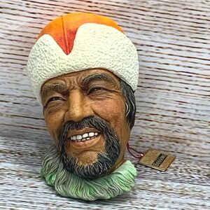 Vintage Bossons Himalayan Wall‎ Mask 1966 Hand Painted Head England Collectible